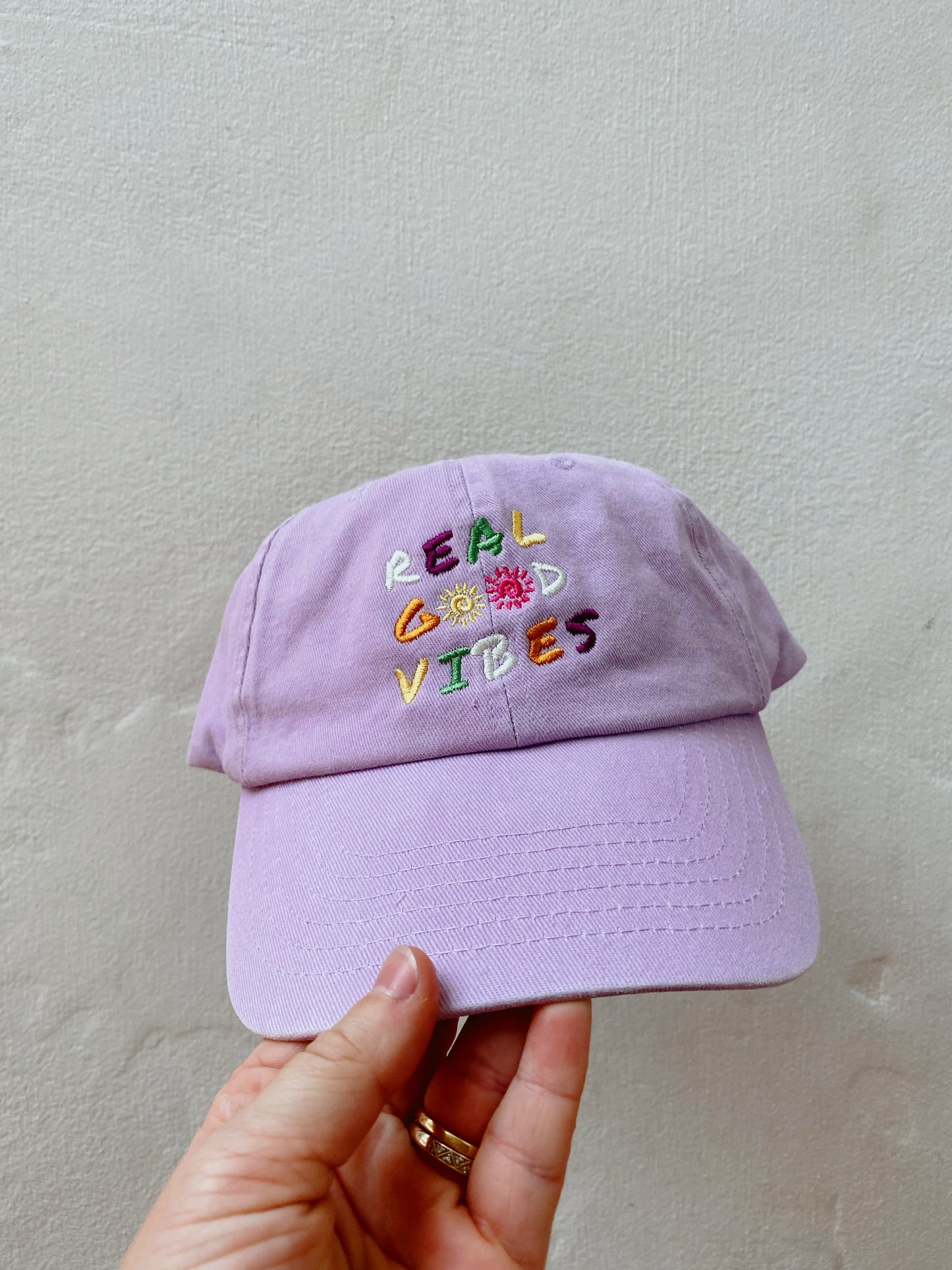 'REAL GOOD VIBES' DAD CAP