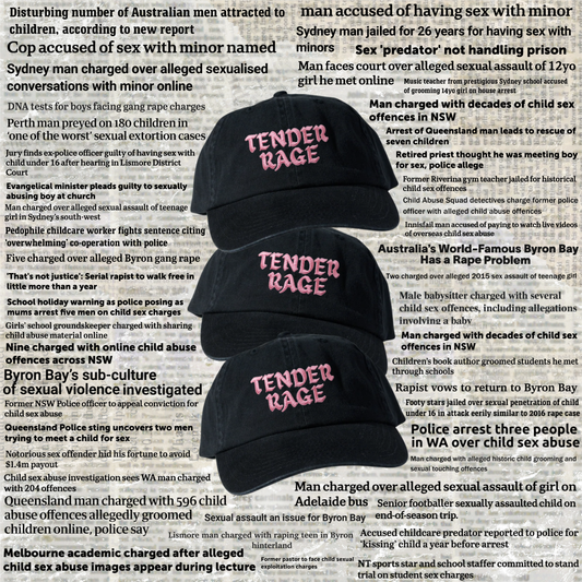 'TENDER RAGE' DAD CAP (PRE-SALE) // NOT-FOR-PROFIT