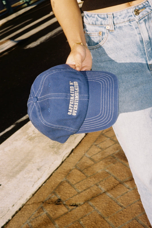 'CAFFEINATED N' OVERSTIMULATED' DAD CAP