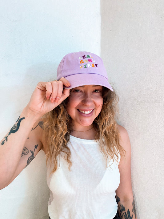 'REAL GOOD VIBES' DAD CAP