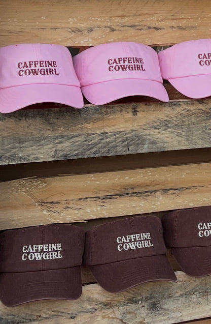‘CAFFEINE COWGIRL' DAD CAP